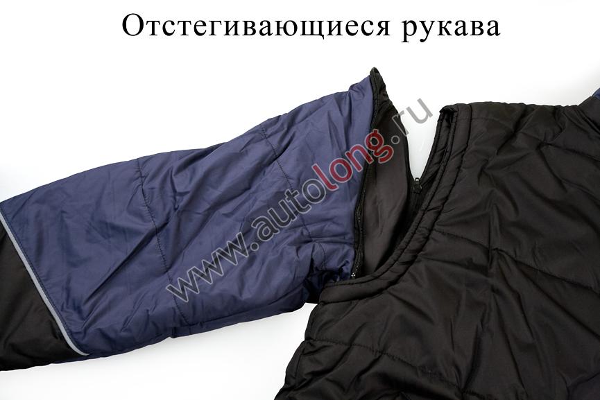 Куртка комбин. с вышивкой МАЗ (54, Синий)