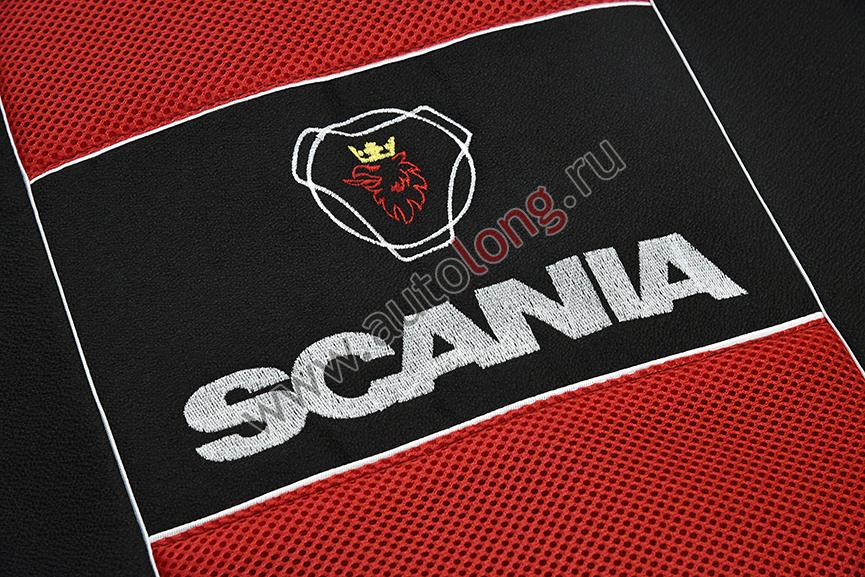 Чехол-сиденья SCANIA 5 серия (2 ремня/ 2 высоких) Красный