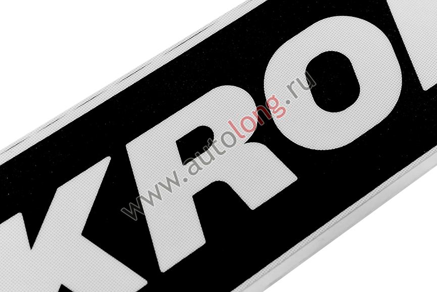 Наклейка светоотражающая с логотипом KRONE правая сторона (Черная)