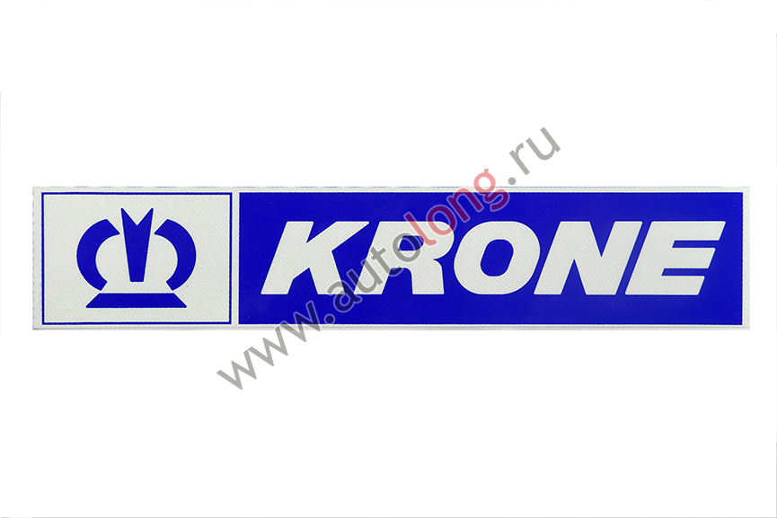 Наклейка светоотражающая с логотипом KRONE левая сторона (Синяя)