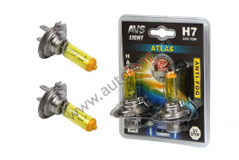 Галогенная лампа AVS /ATLAS ANTI-FOG/желтый H7.24V.70W.2шт.