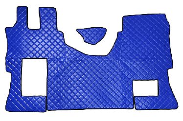 Коврик экокожа стеганый MERCEDES ACTROS MPIV с 2011г. (плоский пол сиденье пас. без амортизации) Синий