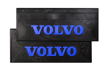 Брызговики грузовые задние VOLVO (LUX) с синей надписью 670*270