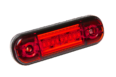 Габаритный фонарь светодиодный 24В Красный 160 MINI 10 LED Ряд