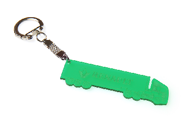 Брелок для автоключей RENAULT (зеленый)  оргстекло