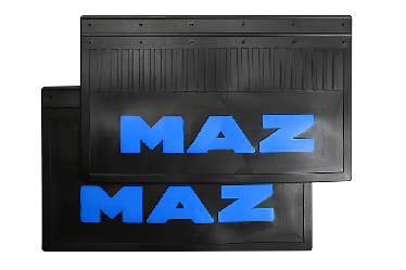 Брызговики задние для грузовиков MAZ (LUX) 600*370 Синяя надпись