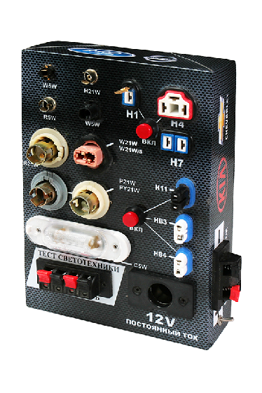 Стенд мини №1 прикассовый 12V для теста светотехники