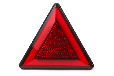 Катафот треугольный неон с диодами (90)