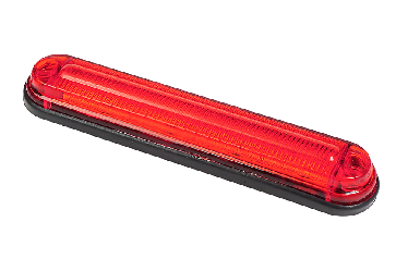 Габарит светодиодный 165 MINI (24 диода) рифленый (Красный) 24В