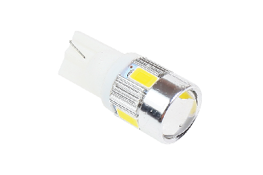 Лампа безцокольная 6 SMD 12V Super White Lens Star Light 