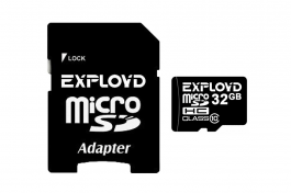 Карта памяти Exployd 32GB microSDHC Class 10 (с адаптером SD UHS-1 30 MB/s)