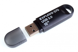 Флэш-накопитель USB Exployd 16GB 570 Black