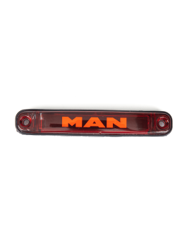 Габаритный фонарь светодиодный 24В MAN Красный SLIM
