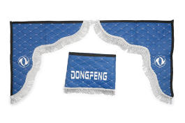 Ламбрекен лобового стекла и углы для DONGFENG эко-кожа (Синие)