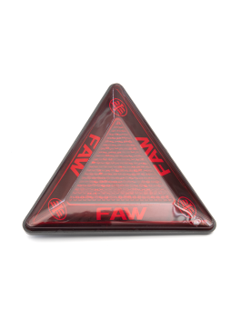 Катафот треугольный светодиодный FAW Красный 24В неон