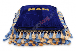 Шторы синие для MAN TGA комплект   подушка   покрывало   люк