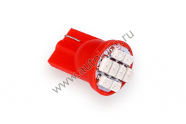 Лампа безцокольная  24 V 8 SMD красный
