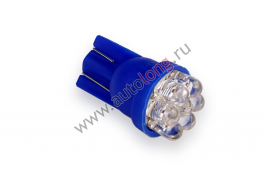 Лампа безцокольная  24 V (7 диодов) синий