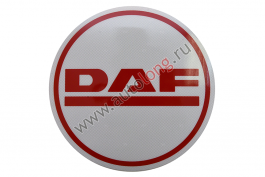 Наклейка светоотражающая DAF круг, Красный