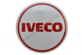 Наклейка светоотражающая IVECO круг, Красный