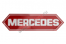Наклейка светоотражающая MERCEDES ромб, Красный