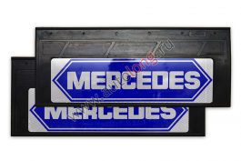 Брызговики светоотражающие узкие (резина) MERCEDES (Ромб Синий) комплект