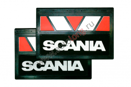 Брызговики SCANIA (Красно-белые) комплект 600*400