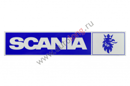 Наклейка светоотражающая SCANIA эмблема, Правый, Полоски, Синий